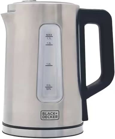 BLACK+DECKER Chaleira Elétrica 220 V, Inox, Programável, Capacidade de 1,7 L, com Controle de Temperatura, Modelo KEPG-B2
