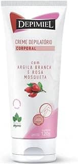 Creme Depilatório Corporal c/Argila Branca e Rosa Mosqueta–120g
