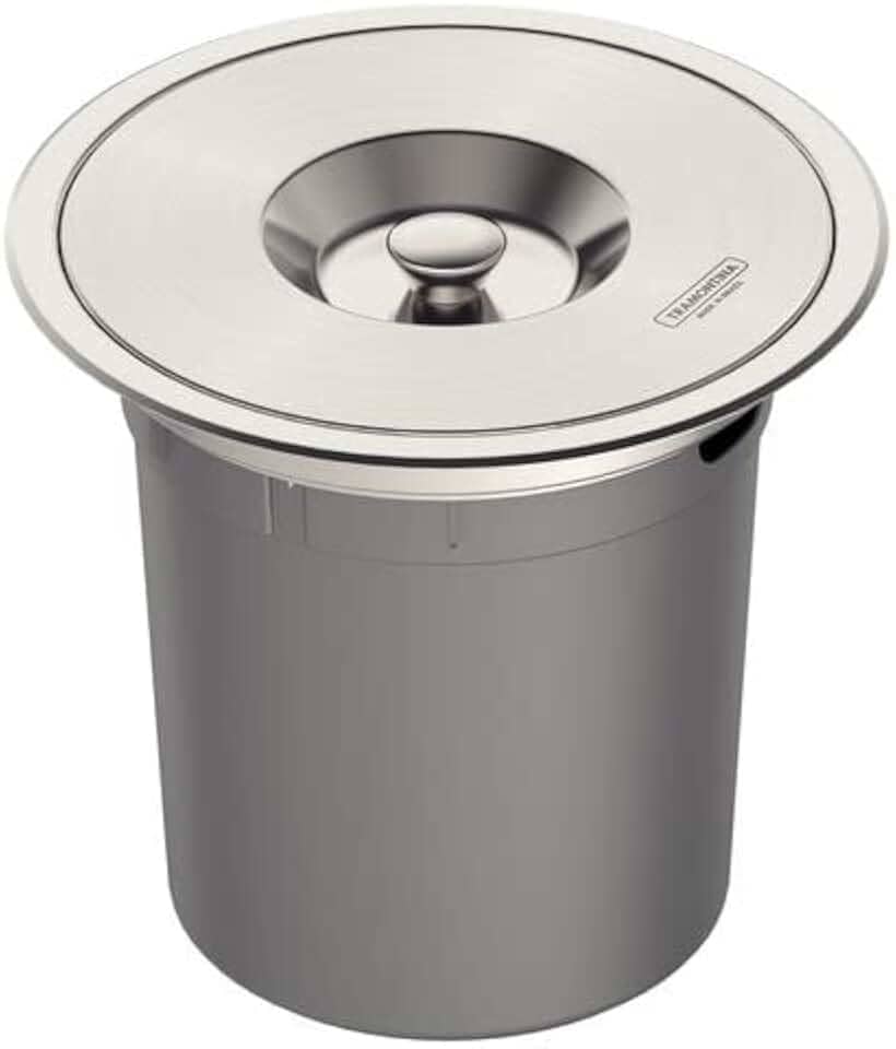 Lixeira de Embutir com 5 Litros, Tramontina, Inox