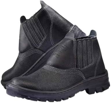 Bota Botina Epi Calçado Unissex Couro Segurança P/trabalho Monodensidade CA (41)