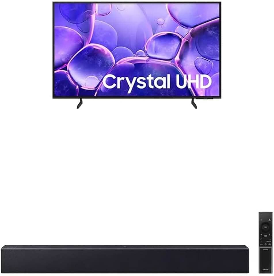 Samsung Combo Smart TV 85" Crystal UHD 4K U8100F + Soundbar HW-B450F