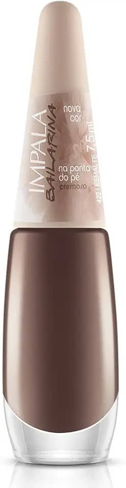 Esmalte Bailarina na Ponta do Pé, Impala Cosmeticos, Nude Marrom Intenso