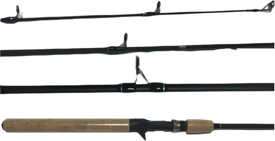 VARA PARA CARRETILHA ALTO MAR 1,60M 10-25LBS CARBONO - 2 PARTES