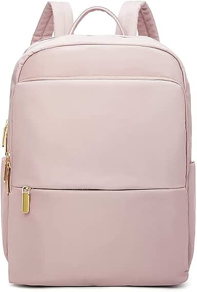 Mochila Feminina de Nylon Impermeável, Compartimento para Notebook de 14 polegadas, Ideal para Comutar, ir à Escola e Uso Casual
