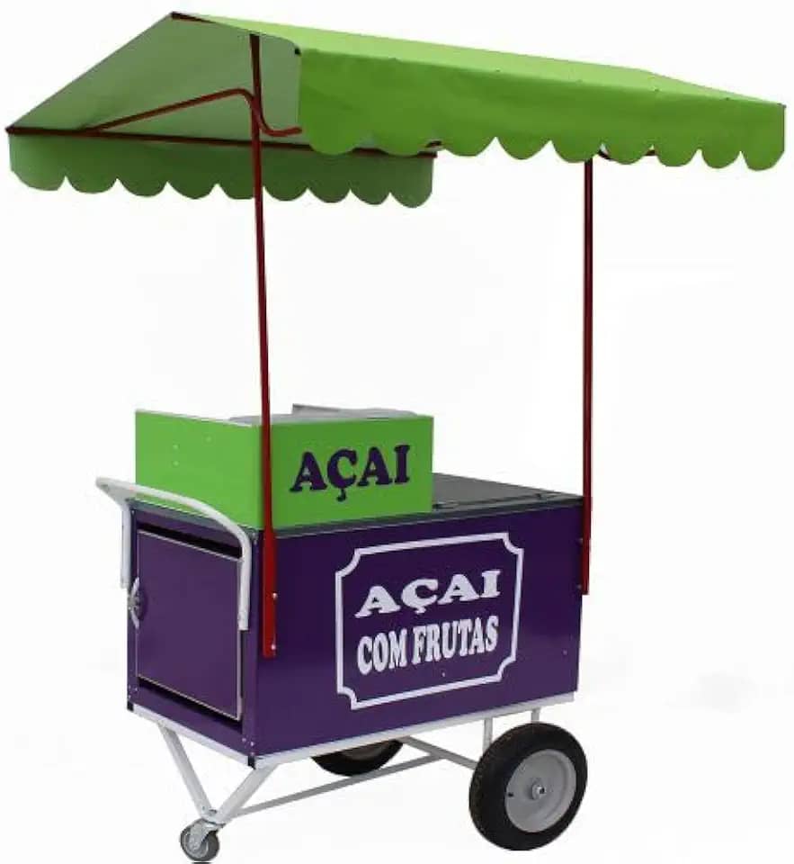 Carrinho de açai com isolamento térmico e com gelox Mod 4267