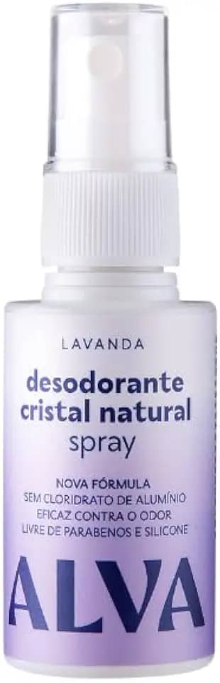 Alva Desodorante Spray Cristal Natural Lavanda Vegano 30ml