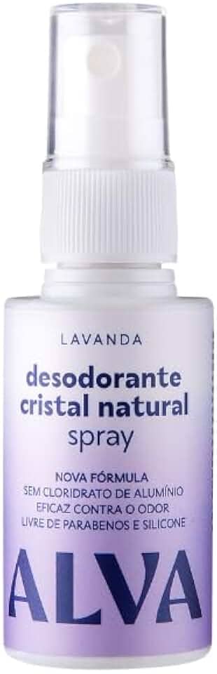Alva Desodorante Spray Cristal Natural Lavanda Vegano 30ml