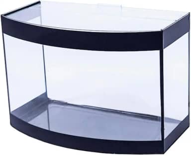 Aquário Aquaterrário Curvo Faixa Preta 50cm
