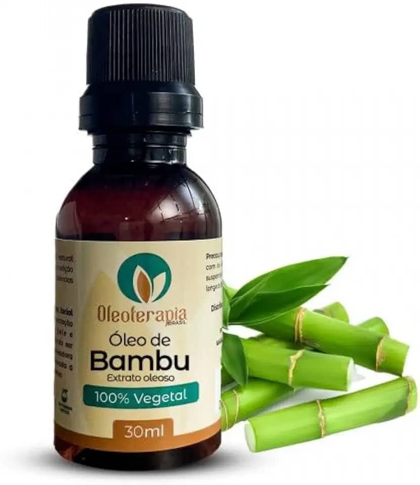 Óleo Vegetal de Bambu -Extrato oleoso e 100% natural uso capilar e corporal (30ml)