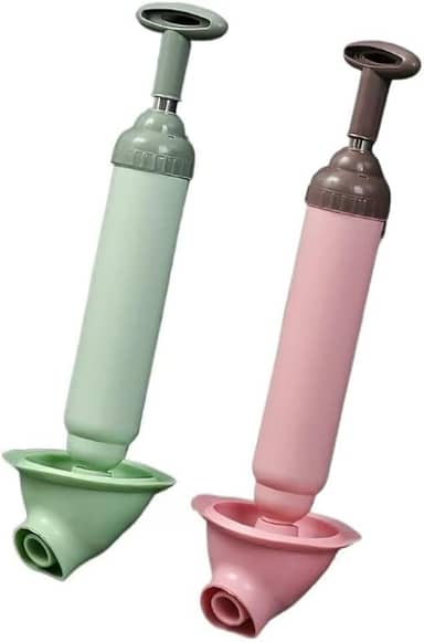 Desentupidor de alta pressão para vasos sanitários e pias com bomba de ventosa de borracha, operação manual