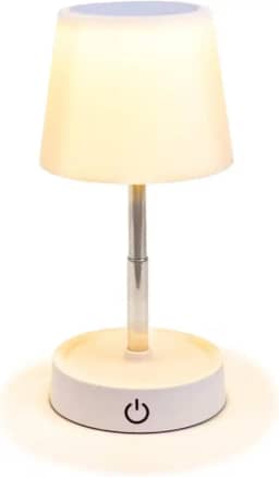 Abajur Quarto de Mesa Sem Fio LED Recerragável Minimalista Ajuste de Altura - Ideal para Mesa de Cabeceira/Mesa de Estudos/Escritório Touch 3 Níveis de Luz Base Antiderrapante