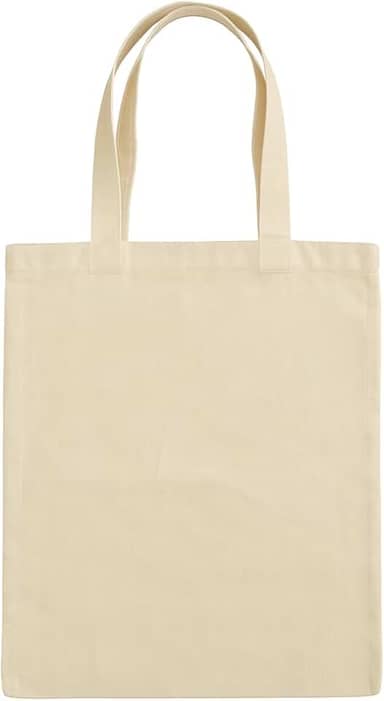 Bolsa Sacola Eco Bag de Algodão 30 x 40 cm Bege Cru Natural Ecológico e Reutilizável com Costura e Alças Reforçadas