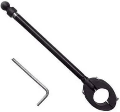 Antena Aparador Corta Linha Pipa Moto Preta Guidão Inox