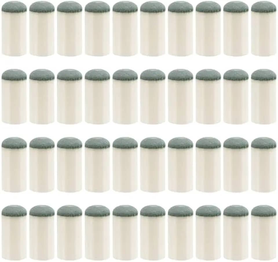 20 peças de pontas para taco de sinuca, pontas de taco de bilhar de 1,3 x 3 cm de substituição para pontas de taco de sinuca para sinuca e bilhar