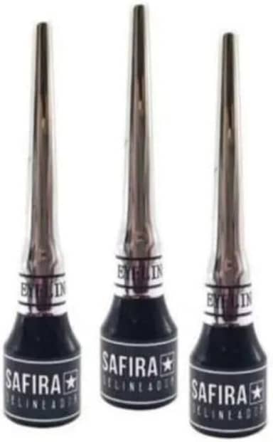 Delineador Líquido Safira 3.5ml – Alta Pigmentação, Secagem Rápida, Traço Fino e Preciso, Longa Duração