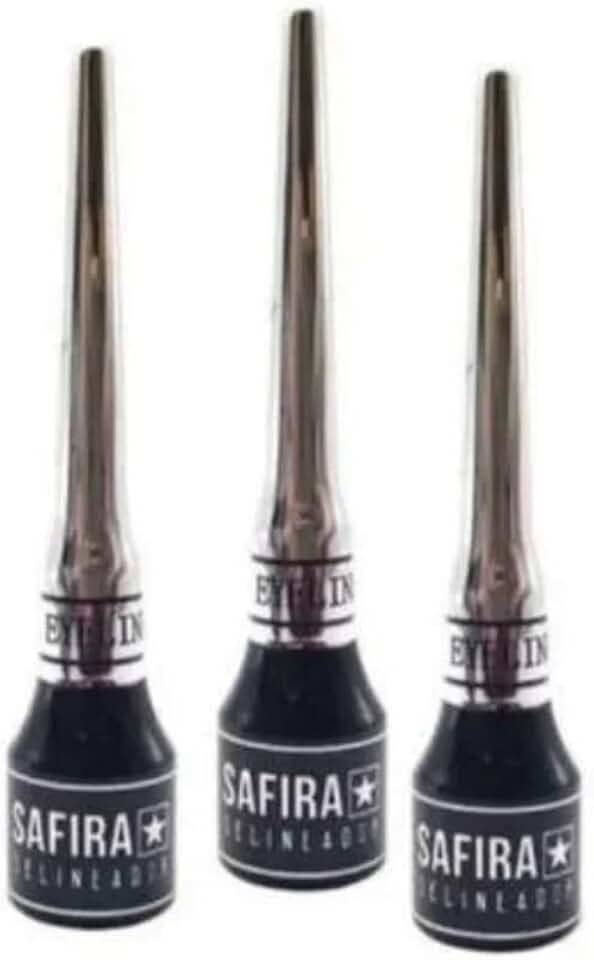 Delineador Líquido Safira 3.5ml – Alta Pigmentação, Secagem Rápida, Traço Fino e Preciso, Longa Duração