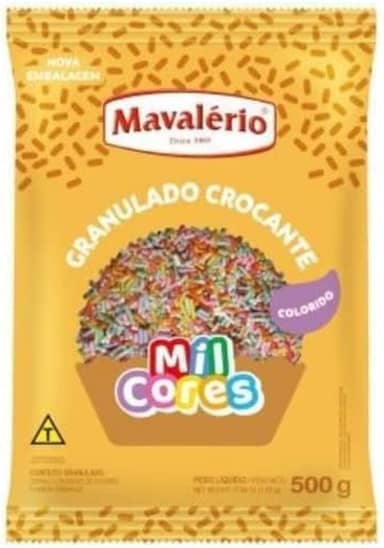 Granulado Crocante Colorido 500g Mil Cores