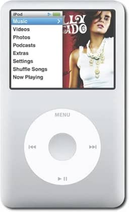 Compatível com Apple iPod Classic 256 GB M4 em caixa branca lisa