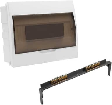 Kit Quadro Distribuição Embutir para 12 Disjuntores e Barramento Strahl