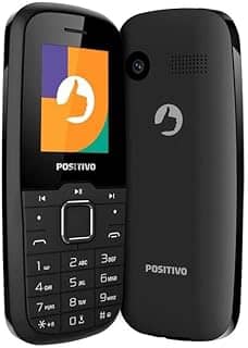 Celular Positivo P26 4G Tela 1,8', Câmera traseira, 48MB RAM 128MB, Bluetooth, Modem Tethering - Preto