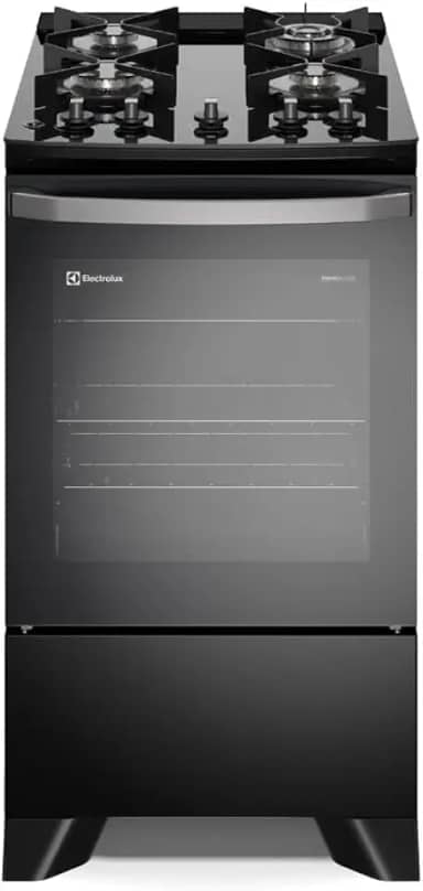 Fogão Electrolux 4 bocas Efficient com PerfectCook Preto (FE4GP) Bivolt