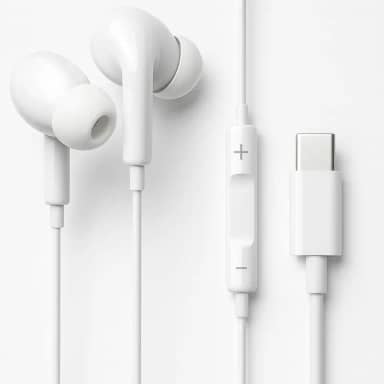 Fones De Ouvido Com Fio Tipo C Intra Auricular Microfone Integrado Compativel iPhone 15 15 Pro 15 Pro Max 16 16 Pro Max Com Fio Fones Estéreo Compatíveis ANDROID LG Qualidade Premium