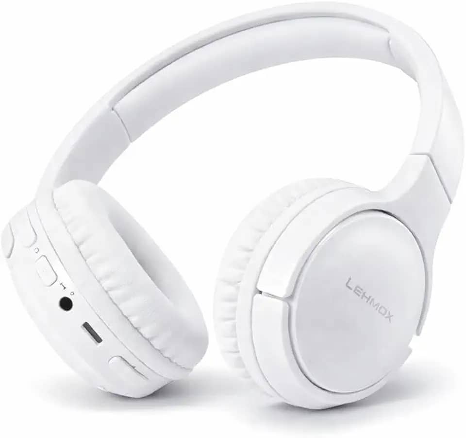 Fone de Ouvido Bluetooth 5.3, Branco, Headset, Sem Fio, Dobrável, Com Microfone, Para Celular, Cartão de Memória, Entrada P2, Confortável, Ideal para Estudo, Trabalho e Academia.