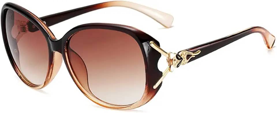 Óculos de sol polarizados para mulheres, moderno, feminino, armação grande, moderno, estiloso, óculos de sol com proteção UV