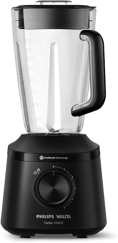 Philips Walita, Liquidificador Série 3000 Turbo, 110V, Preto, 1000W - HR2270/91