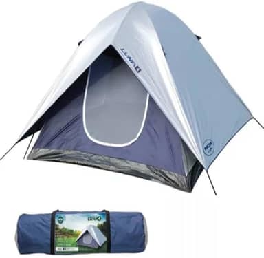 Barraca Luna para 4 Pessoas – Resistente à Chuva, Ventilação Dupla, Ideal para Camping e Praia