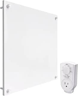 ECONOHOME Painel Aquecedor De Parede Com Nano Aglutinante - Termostato Convecção 400 Watts, Ideal Para Salas 120 Pés Quadrados, Elétrico V