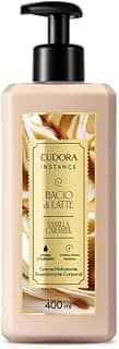 Eudora Creme Hidratante Desodorante Corporal Instance Vanilla Caramel, 400ml, Hidracolágeno