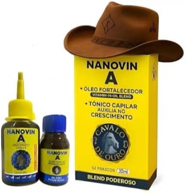 Nanovin A casal 20 tônico e óleo crescimento capilar antiqueda - 2 x 30 ml