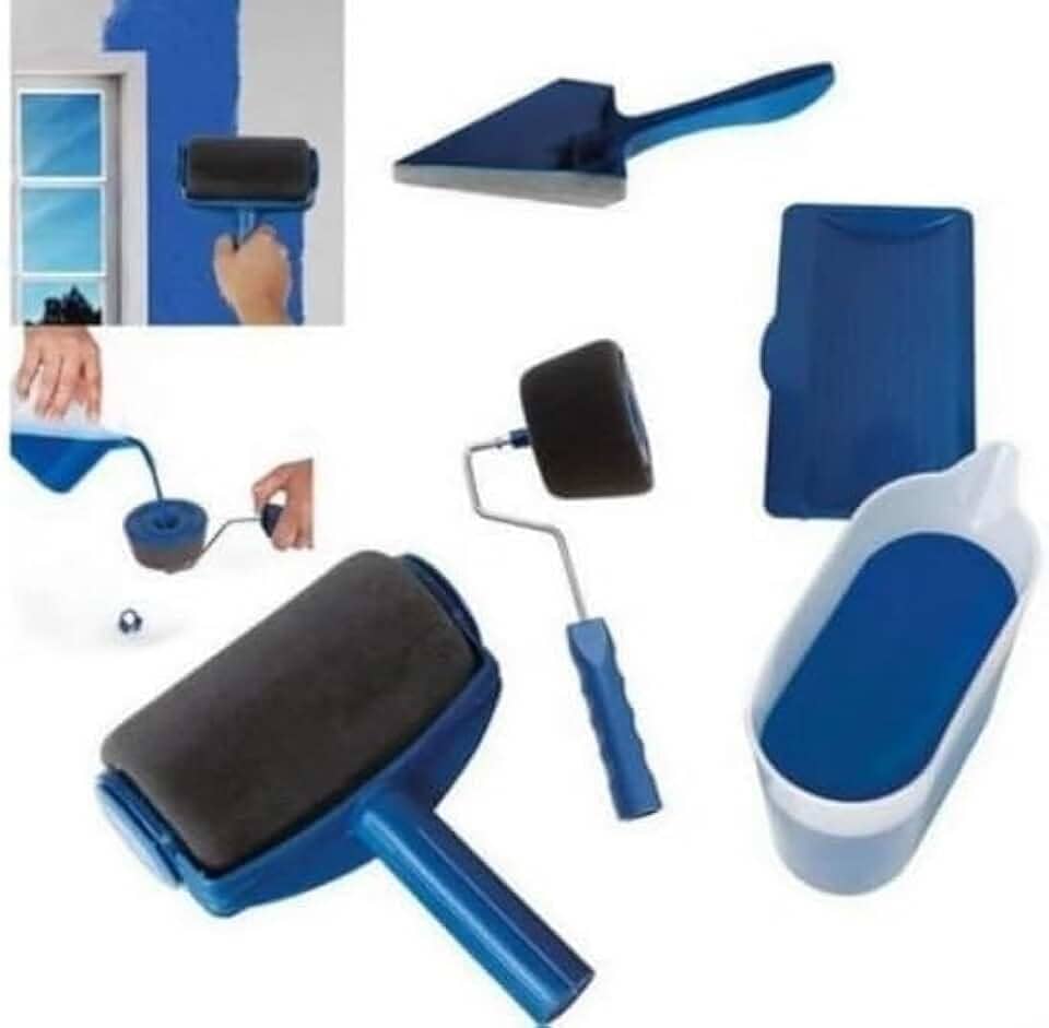 Rolo de Pintura Mágico com Kit Completo – Pintura Rápida, Sem Sujeira e Econômica | Acabamento Profissional em Paredes, Tetos e Superfícies