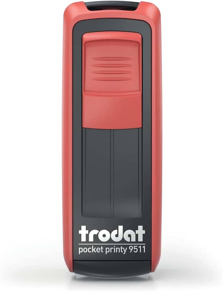 Carimbo De Bolso Trodat 9511 (Vermelho)
