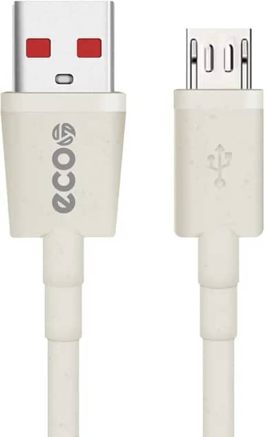 GreenEco Cabo USB para Micro USB V8 de 1M com Proteção Contra Sobretensão (Fibra de Trigo + PVC Reforçado Linha Ecológica da Gshield)