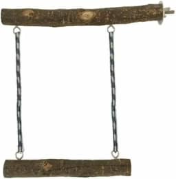 Poleiro reto com balanço para calopsitas,agapornis, periquitos