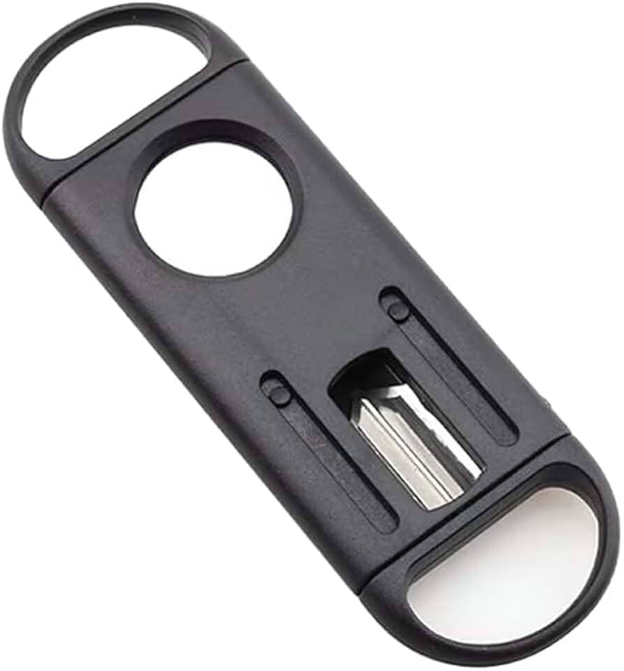 Cortador de Charuto com Lâminas Metálicas: Corte Guilhotina e Olho de Gato