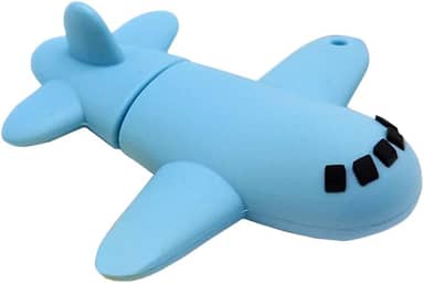 Pen Drive USB 2.0 de 64 GB, modelo de avião azul, pendrive, pendrive, pendrive, pendrive, para armazenamento de dados