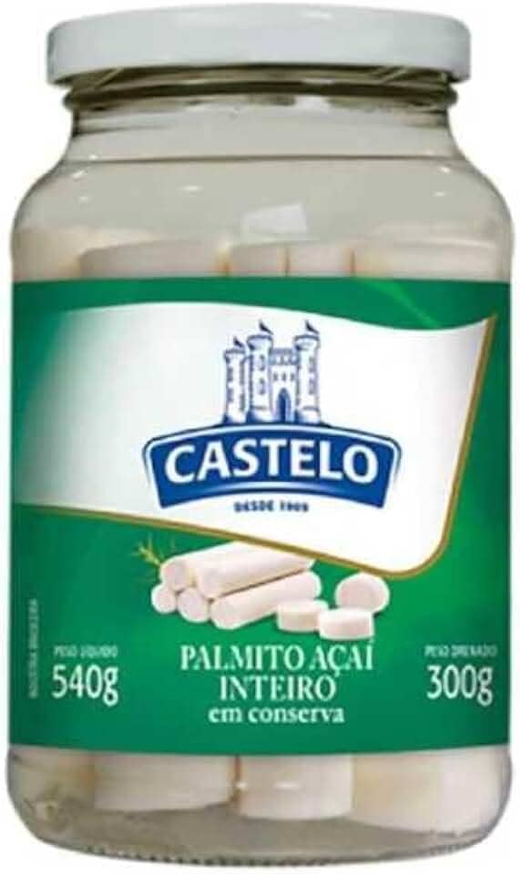 Castelo Alimentos Palmito Açaí Inteiro 300g