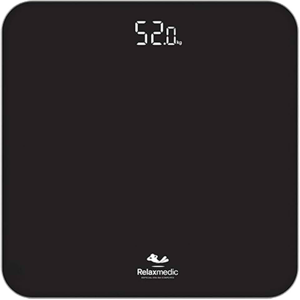Balança Corporal Digital De Banheiro Ônix 180kg - Relaxmedic