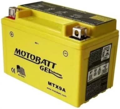 Bateria Motobatt Gel 9 Ah Mtx9a Vt Shadow 600 Cb 500 Dafra