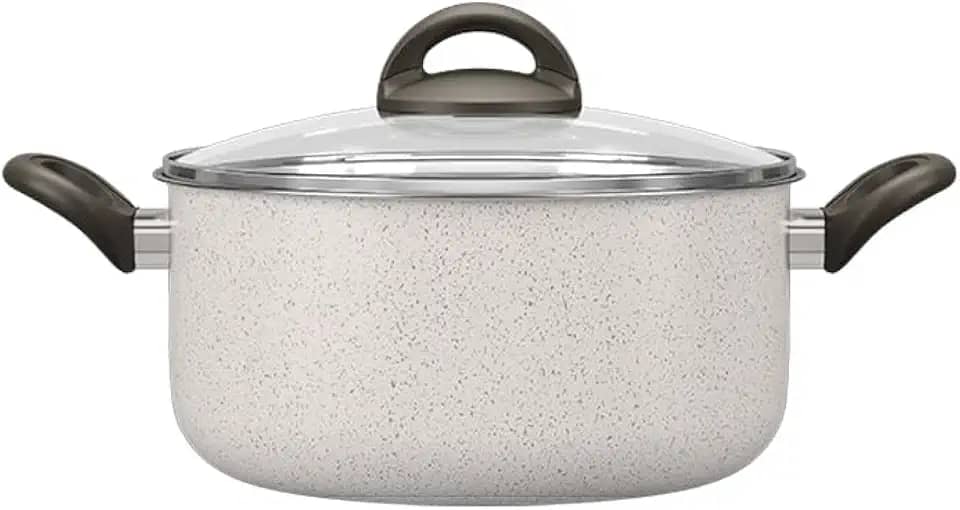 Brinox - Caçarola com Tampa 22Cm 3,5L Ceramic Life Suprema - Vanilla