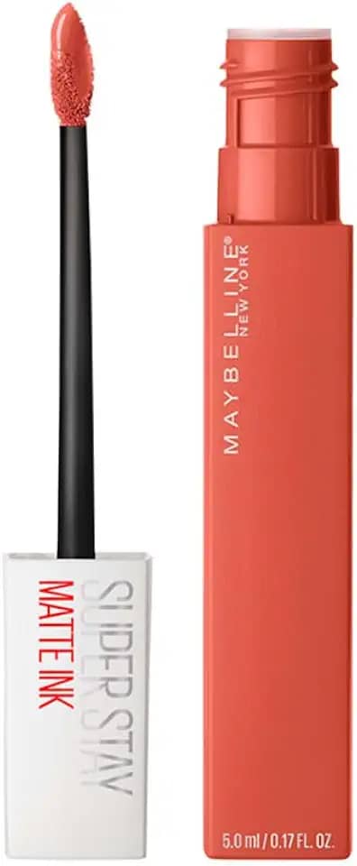 Maybelline SuperStay Matte Ink Batom Líquido Matte Longa Duração 16H com Aplicador Preciso, Não Transfere e Cor Intensa, Acabamento Matte Confortável, Cor 70 Amazonian Nude Amarronzado, 5ml
