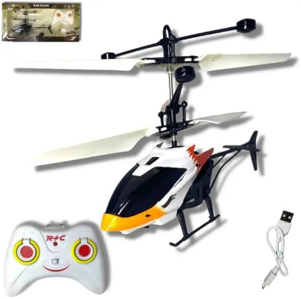 Helicóptero De Controle Remoto Recarregável Brinquedo Voa de Verdade