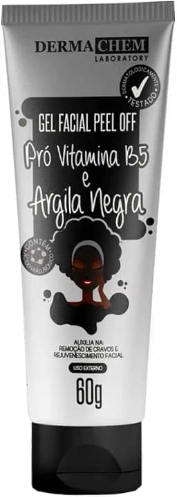 Dermachem Gel Facial Peel Off Argila Negra E Pró Vitamina B5 -