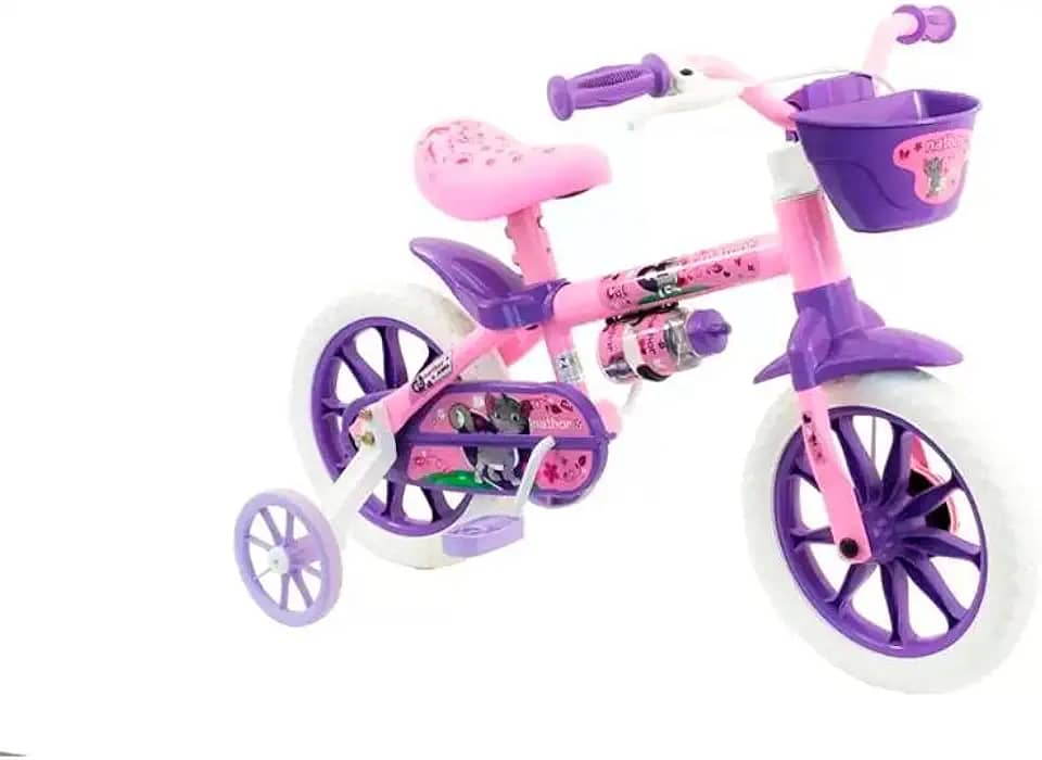 Bicicleta Aro 12 Infantil Menina Cat Nathor