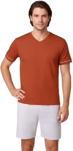 Conjunto De Pijama Curto Masculino Adulto Lupo Algodão Malha