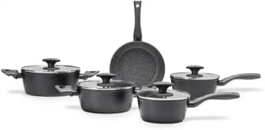 Jogo de Panelas 5 Peças Ceramic Life Orion Brinox - Preto