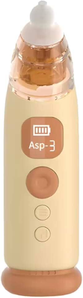 Sugador Aspirador Nasal Elétrico Recarregável 3 Modos Bebê Criança (Bege)